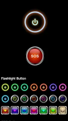 LED Flashlight Button android App screenshot 2