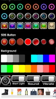 LED Flashlight Button android App screenshot 3